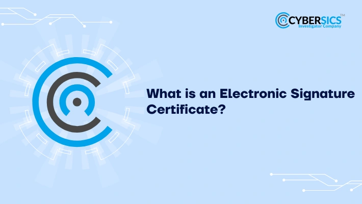 electronic signature certificate